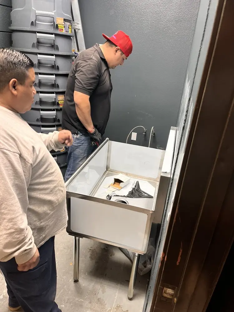Commercial plumbing and sink installation in Woodcrest